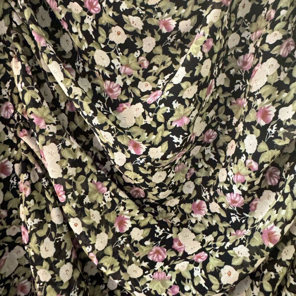 Black Tape Floral Dress - Picture 7 of 7